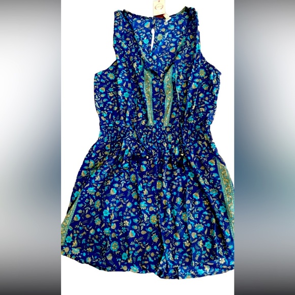 Anthropologie Pants - NWT Raga Blue Floral Boho Romper
Women's Size L